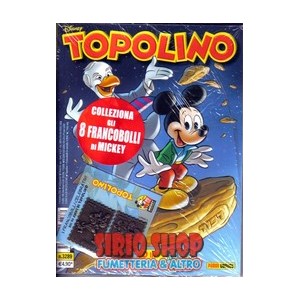 SUPERTOPOLINO 3289-TOPOLINO 3289 CON 2 FRANCOBOLLI 