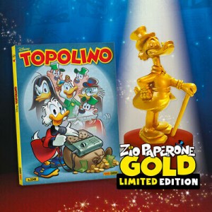 SUPERTOPOLINO 3349 CON LA STATUETTA ZIO PAPERONE GOLD